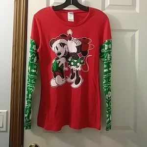 Disney Mickey and Minnie Christmas shirt